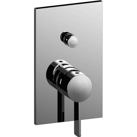 MISCELATORE INCASSO PIASTRA METALLO CON DEVIATORE ROCK PAFFONI RO015CR/M-Archigo.it