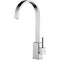 MISCELATORE LAVELLO CANNA PIATTA LEVA ASTA LEVEL STEEL LOOKING PAFFONI LEA880ST-Archigo.it