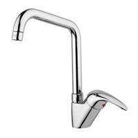 MISCELATORE LAVELLO CANNA TUBO NETTUNODUE CROMO + GOLD FINISH PAFFONI ND180CO-Archigo.it