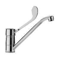 MISCELATORE LAVELLO MONOFORO CON TUBO LEVA CLINICA NETTUNO CROMO PAFFONI NT303CR-Archigo.it