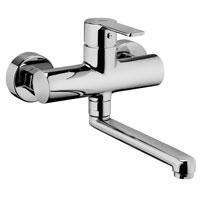 MISCELATORE LAVELLO MURO CANNA PIATTA RED CROMO PAFFONI RED161CR-Archigo.it