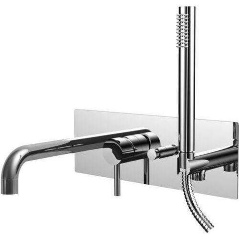 MISCELATORE VASCA INCASSO CON DEVIATORE BOCCA EROGAZIONE E DOCCIA LIGHT NERO OPACO PAFFONI LIG001NO-Archigo.it