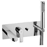 MISCELATORE VASCA INCASSO CON DEVIATORE BOCCA EROGAZIONE E DOCCIA STICK RED CROMO PAFFONI RED001CR-Archigo.it