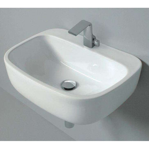 MONO' LAVABO 54 APPOGGIO - SOSPESO NERO  FLAMINIA MN54LNER-Archigo.it