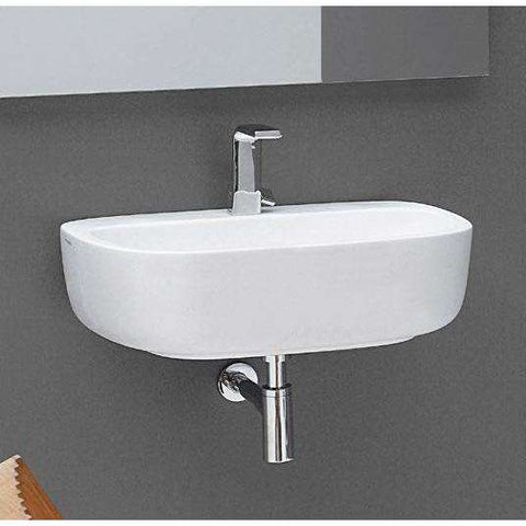 MONO' LAVABO 64 APPOGGIO - SOSPESO LATTE  FLAMINIA MN64LLAT-Archigo.it