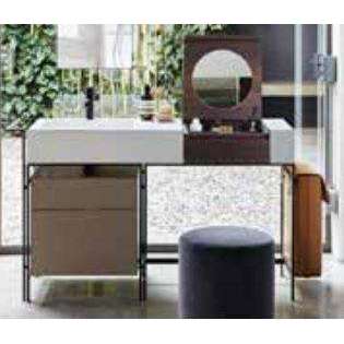 NARCISO KIT LAVABO NARCISO + ELEMENTO MAKE UP LACCATO POMICE CIELO NALAMULPM-Archigo.it
