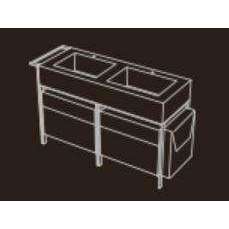 NARCISO STRUTTURA LAVABO NARCISO DOPPIO TITANIO CIELO NASTDTI-Archigo.it