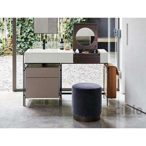 NARCISO STRUTTURA PER LAVABO NERO MATT CIELO NASTNM-Archigo.it