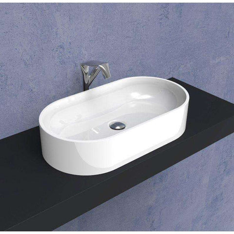 PASS LAVABO OVALE 65 APPOGGIO F.CENT.BIANCO  FLAMINIA PS65AT