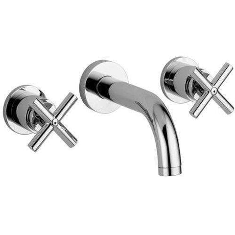 QTV008 QUATTRO GRUPPO LAVABO INCASSO 3 FORI BOCCA L.245 CROMATO PAFFONI-Archigo.it