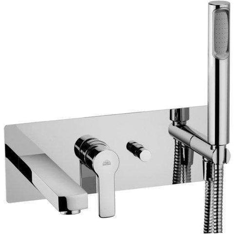 RED001 RED MISCELATORE MONOCOMANDO INCASSO VASCA+DUPLEX CROMATO PAFFONI-Archigo.it