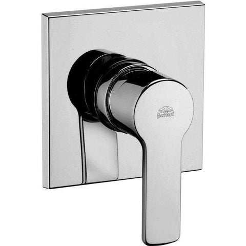 RED010 RED MISCELATORE MONOCOMANDO INCASSO DOCCIA CROMATO CON PIASTRA ABS PAFFONI-Archigo.it