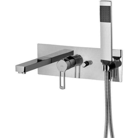 RIN010 RINGO MISCELATORE MONOCOMANDO INCASSO DOCCIA BIANCO OPACO CON PIASTRA INOX PAFFONI-Archigo.it