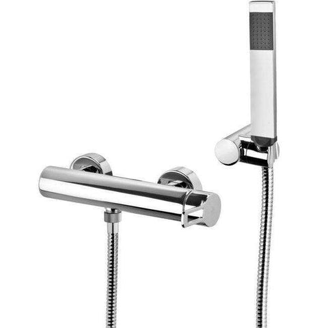 RIN168D RINGO MISCELATORE MONOCOMANDO ESTERNO DOCCIA CON DUPLEX NERO OPACO PAFFONI-Archigo.it