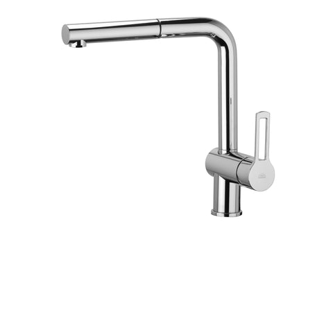 RIN185 RINGO MISCELATORE MONOCOMANDO LAVELLO CON DOCCETTA BIANCO OPACO PAFFONI-Archigo.it