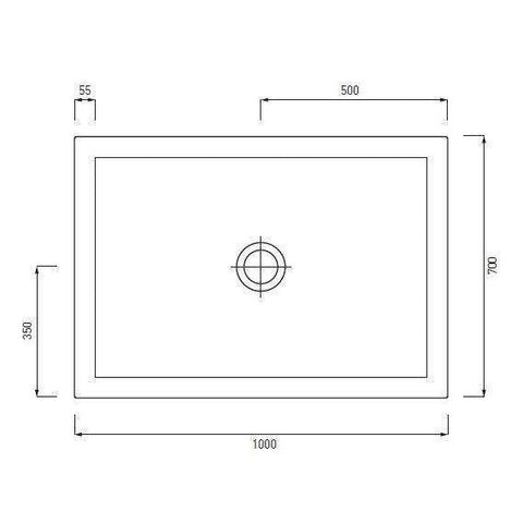SESSANTA PIATTO DOCCIA 70X100 H6 CACAO CIELO PD670100CA