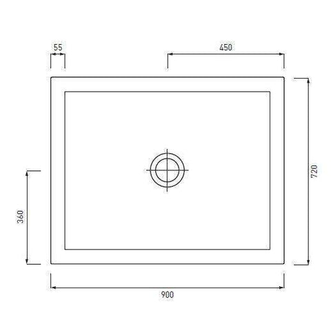 SESSANTA PIATTO DOCCIA 72X90 H6 TOTAL WHITE CIELO PD67290TW