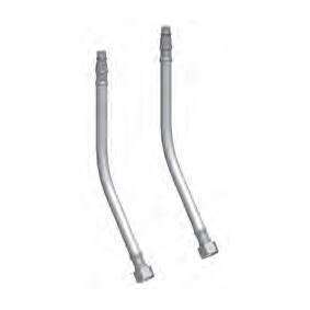 SET FLEX INOX SOFT PX DVGW M.8X1 F.3/8 CM.45 (2 PZ)  PAFFONI ZFLX102CRPX