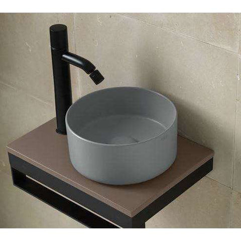 SHUI COMFORT LAVABO MINIMO TONDO CACAO CIELO MILATCA