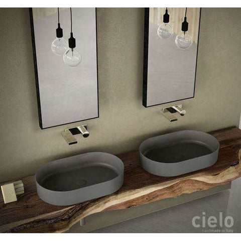 SHUI COMFORT LAVABO OVALE 60 X 38 POMICE CIELO SHCOLAO60PM