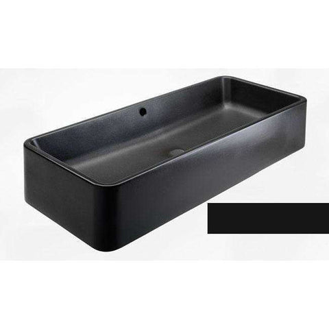 SHUI LAVABO DA APPOGGIO RETTANGOLARE 100 NERO CIELO SHLAA10020N