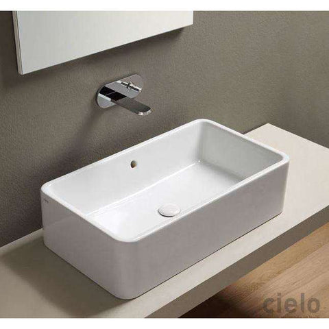 SHUI LAVABO DA APPOGGIO RETTANGOLARE 75 CACAO CIELO SHLAA7520CA