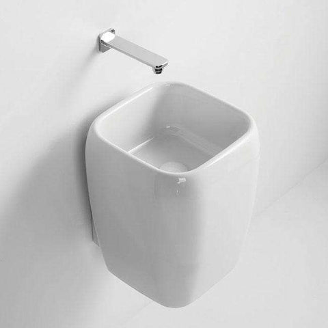 SHUI LAVABO MEZZA COLONNA SOSPESO ARENARIA CIELO SHLASAN