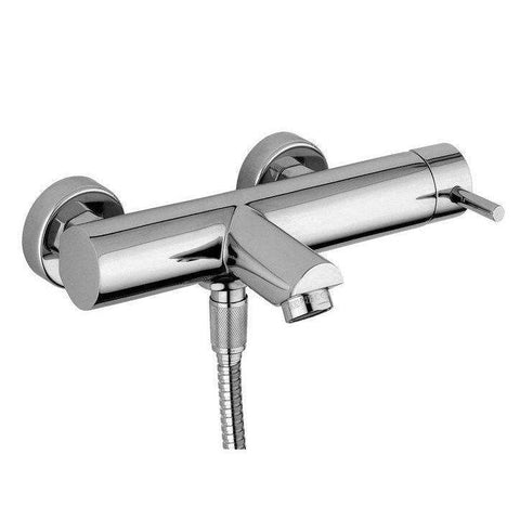 SK022 STICK MISCELATORE MONOCOMANDO ESTERNO VASCA/DOCCIA STEEL PAFFONI-Archigo.it