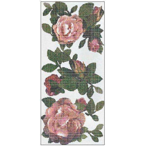 SPRINGROSE BIANCO A  DECORI 10 BISAZZA CON KIT DI INSTALLAZIONE 06001316VLK