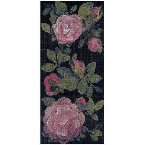 SPRINGROSE NERO A  DECORI 10 BISAZZA CON KIT DI INSTALLAZIONE 06001318VLK