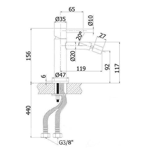 STEEL131 STEEL MISCELATORE MONOCOMANDO BIDET ACCIAIO PAFFONI-Archigo.it