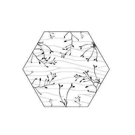 SUGAR ESAGONALE WEED 4 LASER 20,2X23,3 WOOD BISAZZA  14WESL0011