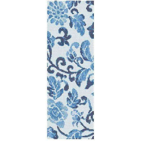 SUMMER FLOWERS BLU A  DECORI OPUS ROMANO BISAZZA CON KIT DI INSTALLAZIONE 06004551SLK