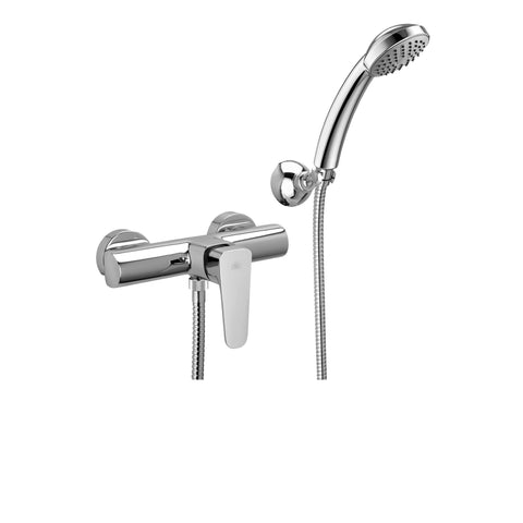 SY168D SLY MISCELATORE MONOCOMANDO ESTERNO DOCCIA CON DUPLEX CROMATO PAFFONI-Archigo.it