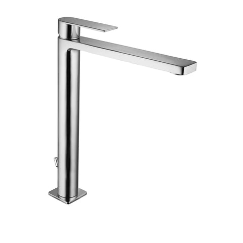 TA085 TANGO MISCELATORE LAVABO PROLUNGATO STEEL PAFFONI-Archigo.it