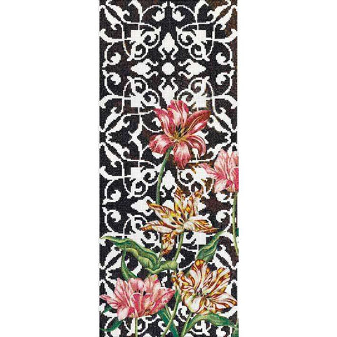 TULIPS A  DECORI IN TECNICA ARTISTICA 10 BISAZZA CON KIT DI INSTALLAZIONE 06001787VLK