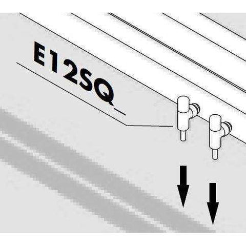 VALVOLA+ DETENTORE 1/2 SQUADRA CROMO KIT ANTRAX E12SQR