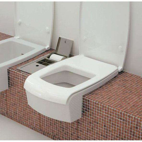 VASO UNA SEMINCASSO BIANCO  FLAMINIA UNA/WC