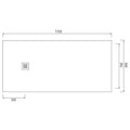 VENTICINQUE PIATTO DOCCIA 80X170 GRIGIO CIELO PDR17080GR