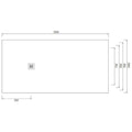 VENTICINQUE PIATTO DOCCIA 80X200 ARDESIA CIELO PDR20080AR