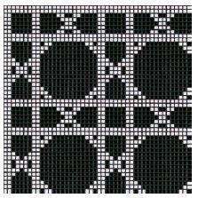 VIENNA NERO  DECORI OPUS ROMANO BISAZZA CON KIT DI INSTALLAZIONE 06004554SLK