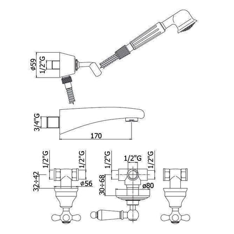 VLV001 VIOLA GRUPPO VASCA INCASSO GOLDEN FLASH PAFFONI-Archigo.it