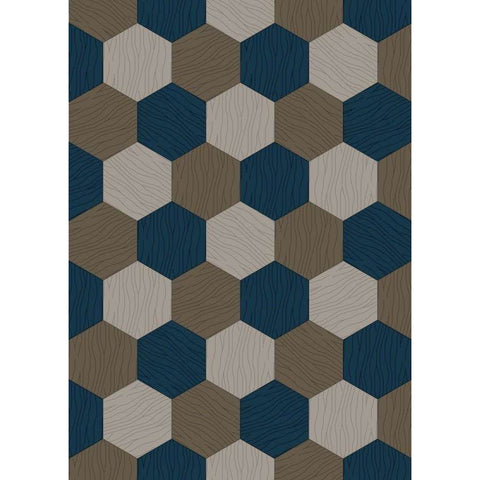 WOOD ASTRAKHAN 3 NAVY 20,2X23,3 WOOD BISAZZA  14WAS00005