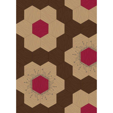 WOOD FLORAL GRAPHIC 20,2X20,2 WOOD BISAZZA  14WFL00006
