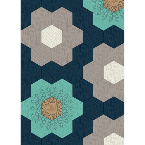WOOD PIROUETTE NAVY 20,2X23,3 WOOD BISAZZA  14WPI00001