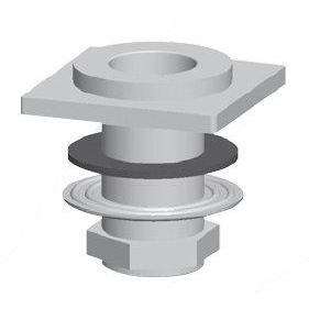 ZBAS085 SET BASE E BASETTA PER ARTICOLO 043 CROMATO PAFFONI-Archigo.it