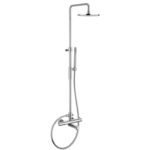 ZCOL721LIQ BIRILLO COLONNA DOCCIA CON TERMOSTATICO E DEVIATORE CROMATO PAFFONI-Archigo.it