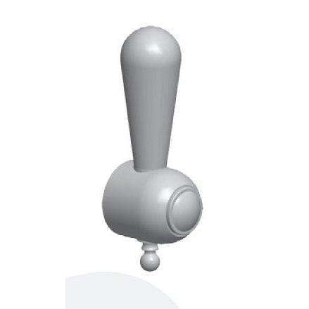 ZDEV036 MANIGLIA PER DEVIATORE ESTERNO GRUPPO VASCA CROMO/GOLDEN FLASH PAFFONI-Archigo.it