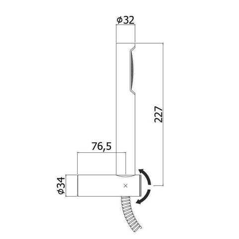 ZDUP060 STICK DUPLEX ESTERNO PER 168D CROMATO PAFFONI-Archigo.it