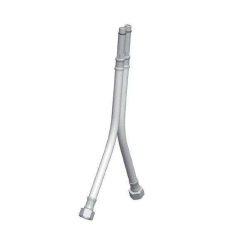 ZFLX101 SET FLESSIBILI SOFT PEX L.45 2 PEZZI INOX CROMATO PAFFONI-Archigo.it